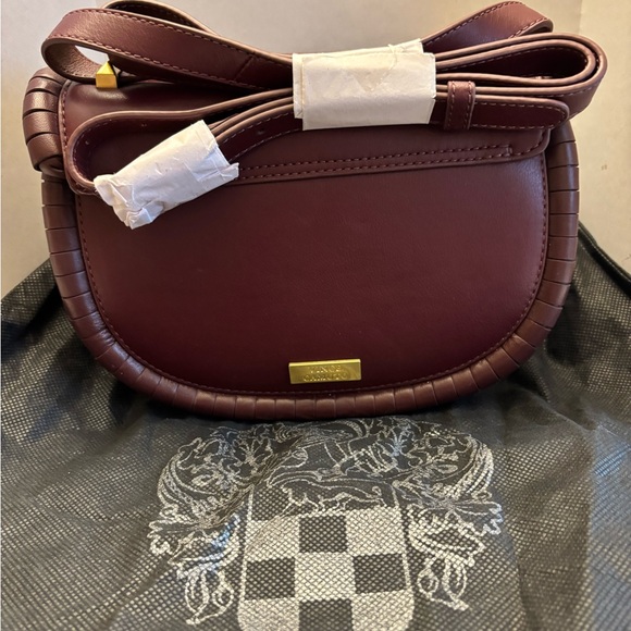 Vince Camuto Deep Red Shoulder Bag - Picture 2 of 5